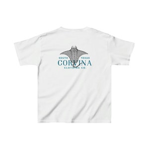 Manta Ray Kids Heavy Cotton Tee beach vacation South Texas