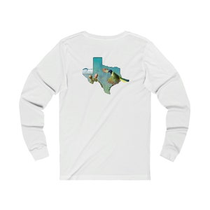 Texas Green Jay Bird Unisex Jersey Long Sleeve Tee