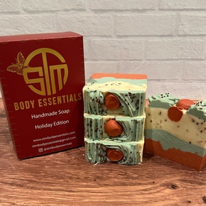 Mistletoe - Frosted Fir Handmade Scented Soap, Face Soap, Handcrafted Soap, Pretty Soap, Summer Soap, Fancy Soap, Soap Bar Gift