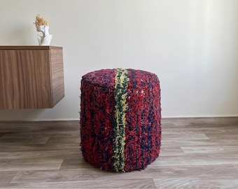 Handmade Berber Round Pouf