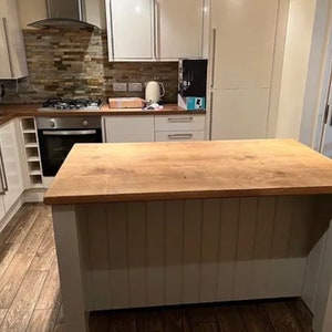 Stunning Bespoke Kitchen island/breakfast bar made to any size /any design/any farrow and ball or LittleGreene paint colour image 4