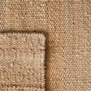 Alfombra de yute hecha a mano, alfombra de yute gruesa, alfombra de dormitorio, sala de estar, alfombra de yute hecha a mano, alfombra de área de mezcla, 5' x 8' 10x14 6x9, beige imagen 9