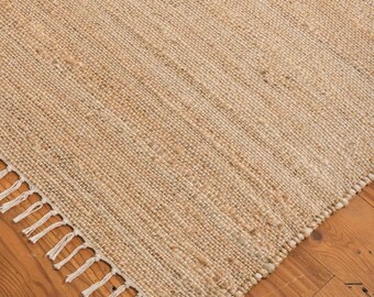 8x10 Jute Rug Handmade, Kilim Dhurrie Rug,Bohemian Jute Rug, Jute Runner Rug, Natural Fiber Rug, Jute Rug, Boho Decor Rug, Custom Size Rugs