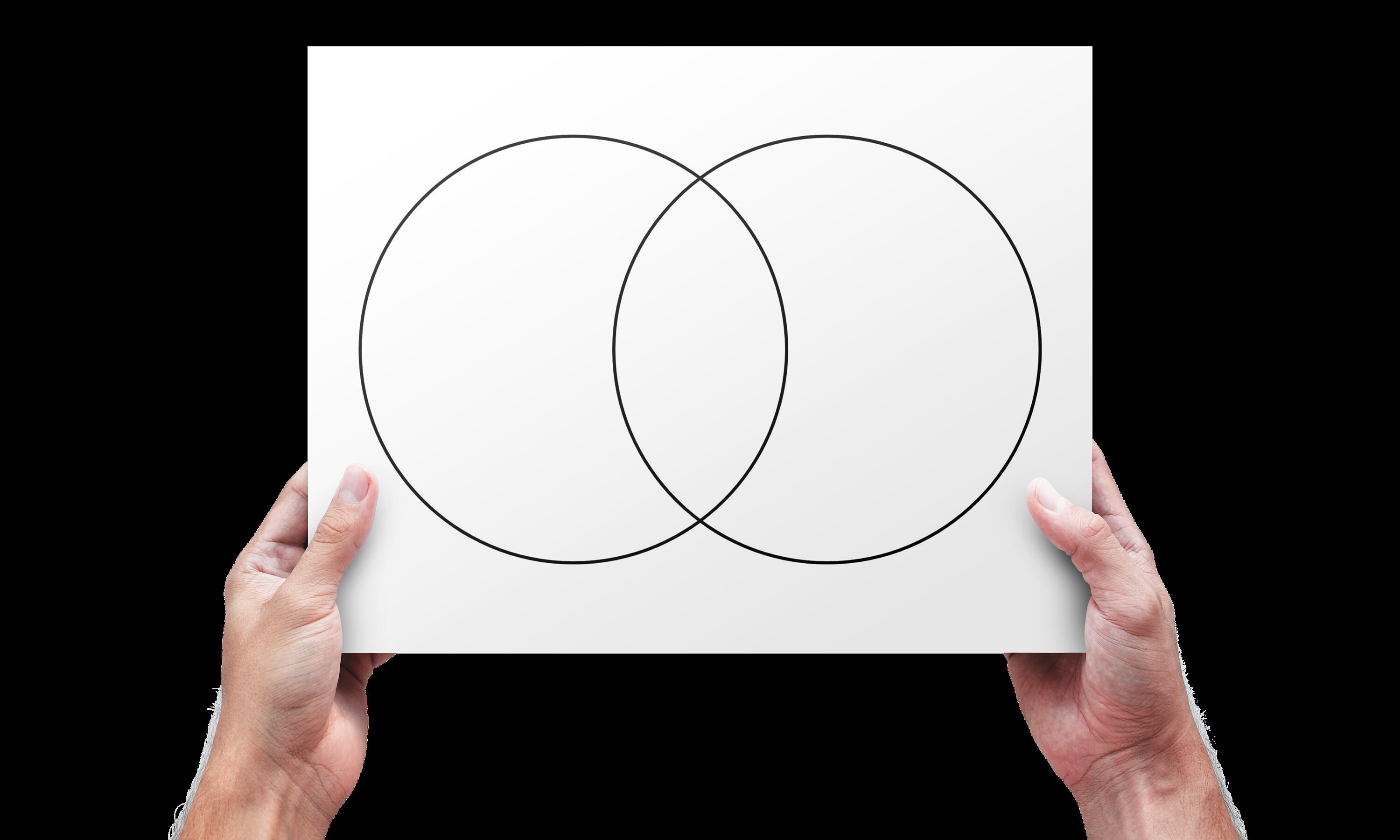 Super Simple Printable Venn Diagrams Digital Download Two Etsy