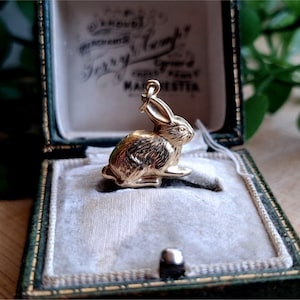 DETAILED Vintage 9ct Gold Rabbit Charm. 9ct Gold Rabbit Pendant. MiNT CONDiTION LAYAWAY AVAILABLE [Ref00c]