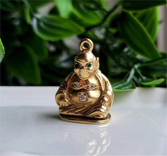 9ct gold buddha best sale pendant