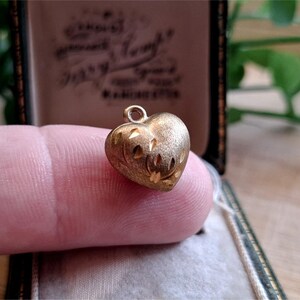 9ct Yellow Gold & Clear Crystal CZ Heart Charm - Jewellerybox Love Charm