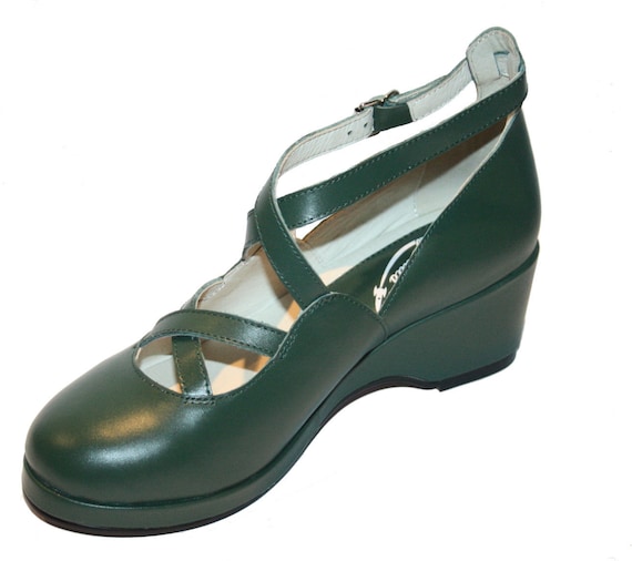 Rocket Originals 1940s/1950s Celia Style In Green… - image 2