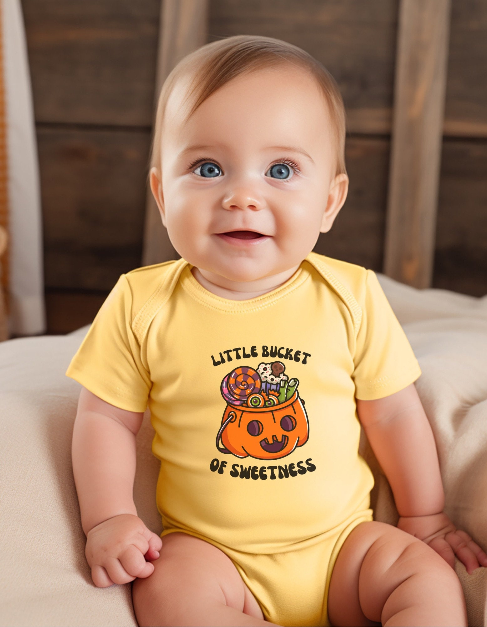 Cute Little Bucket of Sweetness Halloween Onesie, Perfect Halloween