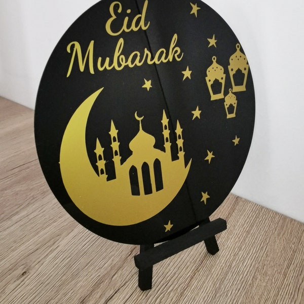 Eid mubarek decoration | table decoration | eid decor | bajram decoration | bajram decoration | bajram decor | Bayram decoration | Bayram | Acrylic glass + display