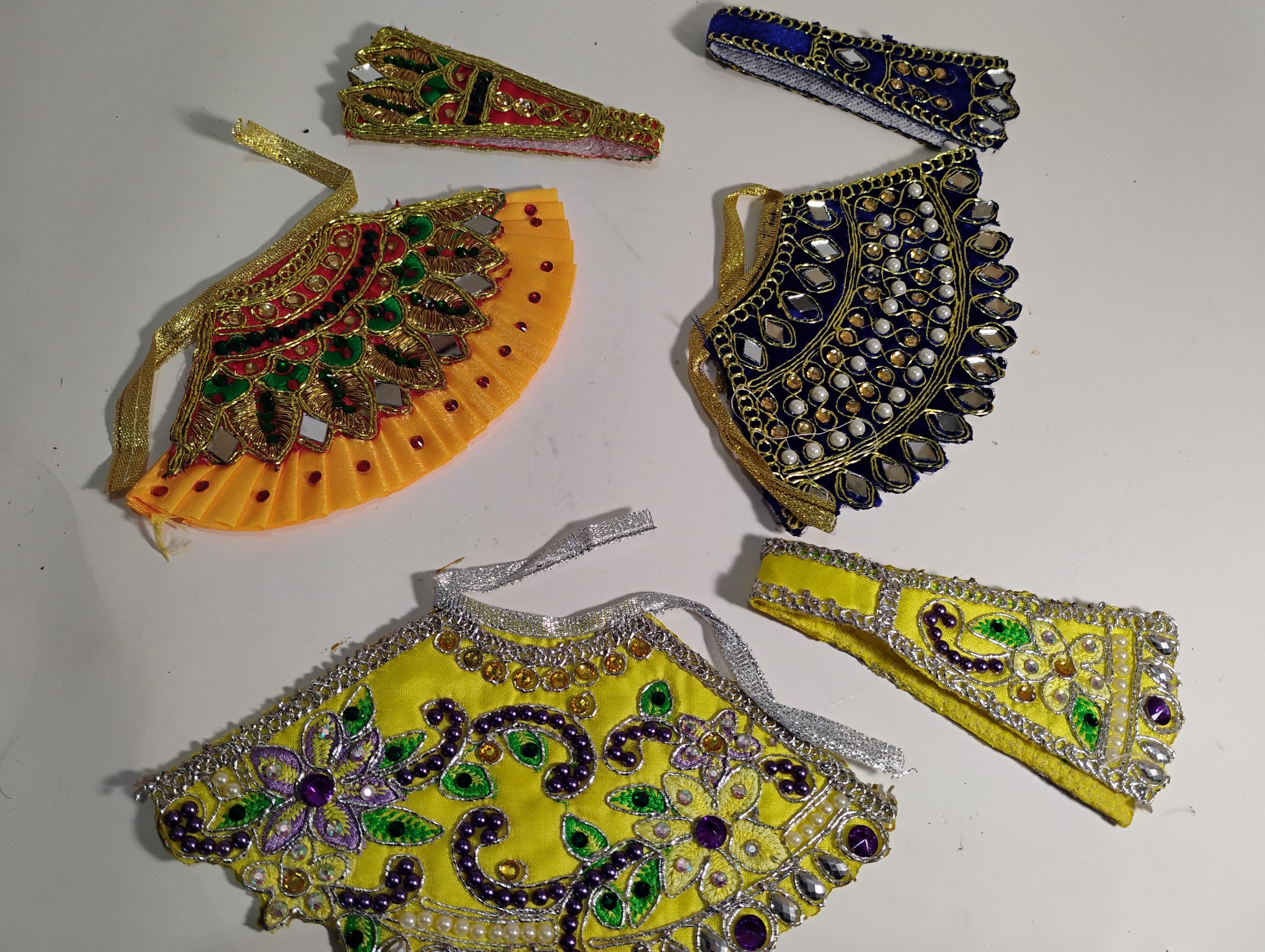 Beautiful Lehenga Patka Set for Mata Rani | Ganesh Ji