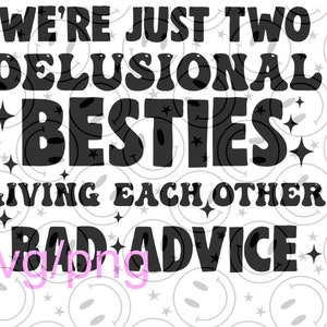 melhores amigas delirantes svg/png