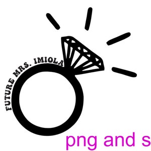 Braut Trauringe personalisiert future mrs png
