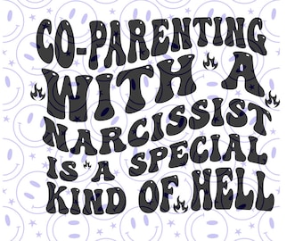 co-parenting with a narcissist  png/svg
