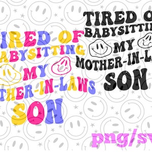 Cansado de tomar conta do filho da minha sogra svg/png cor/preto
