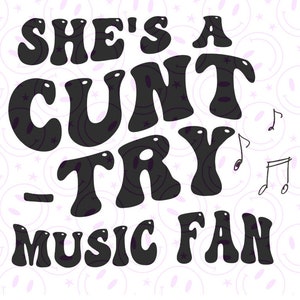 Pays fan de musique country png/ svg ORIGINAL