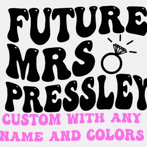 Mariée personnalisée future Mme SVG personnalisée