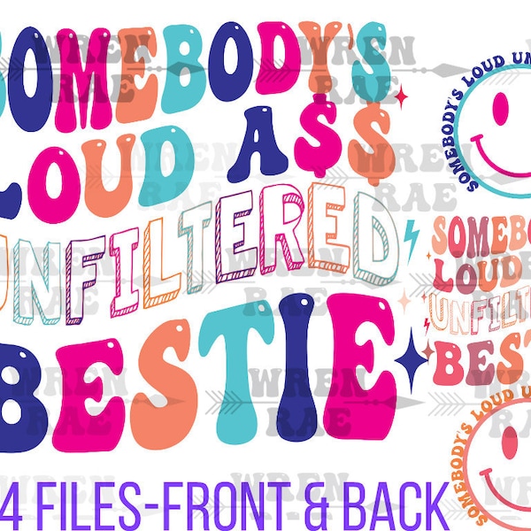 Color Unfiltered loud ass bestie png original