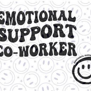Emotional Support Coworker Badge Topper – pinkydoodledesigns