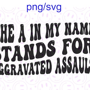 私の名前のAは加重暴行を意味しますpng/svg