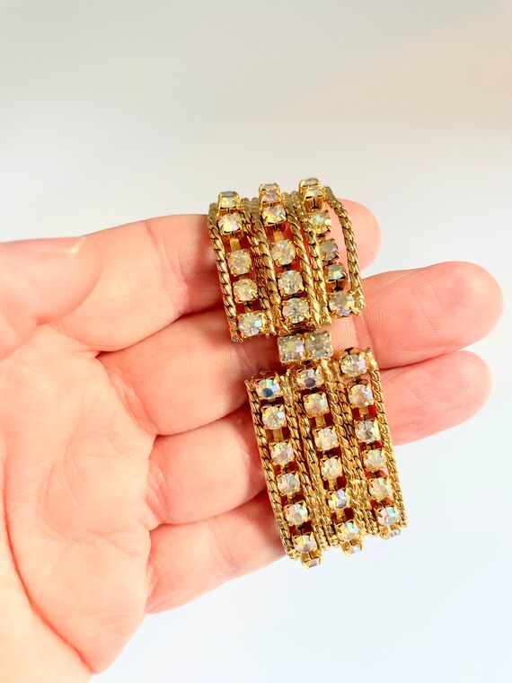 Vintage Wide Rhinestone Bracelet