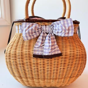 Vintage Moschino Wicker Handbag