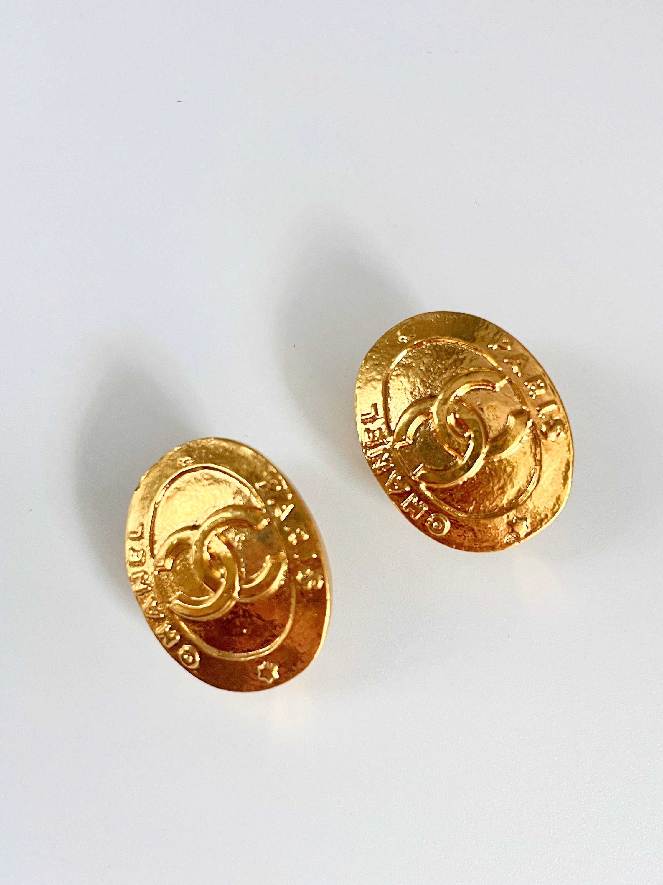 Gold Chanel Button 