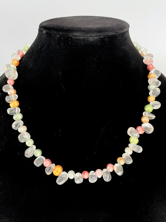 Vintage Glass Bead Necklace - image 1