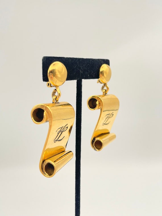 Vintage Karl LAGERFELD Earrings - image 6