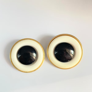 Vintage Black and White Earring