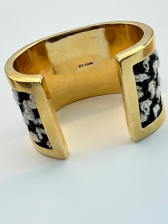 St. John Tweed Cuff Bracelet - image 5