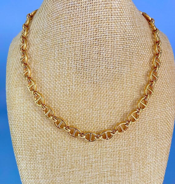 Vintage Monet Gold Link necklace