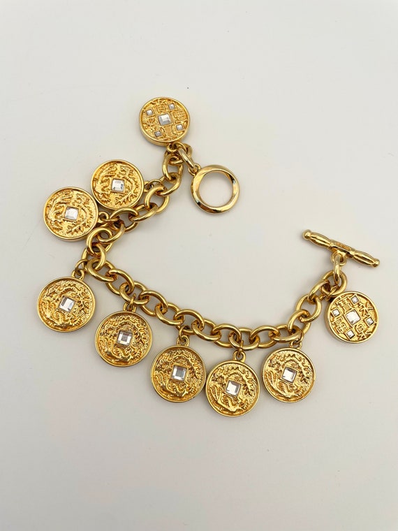 Vintage Asian Style Charm Bracelet - image 2