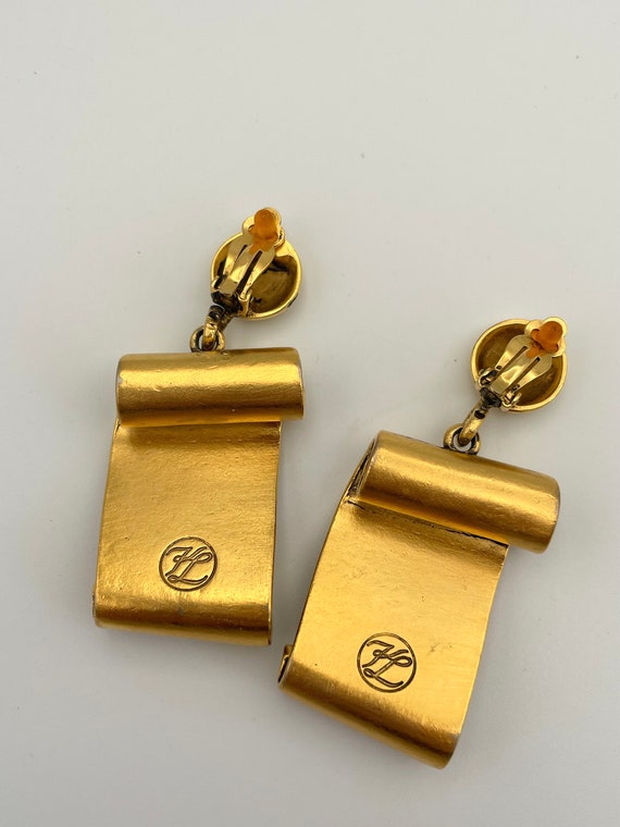 Vintage Karl LAGERFELD Earrings - image 3