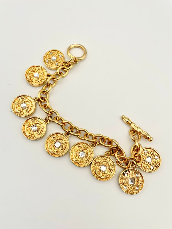 Vintage Asian Style Charm Bracelet - image 1