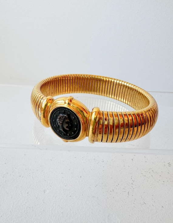 Vintage Coin Stretch Bangle - image 3