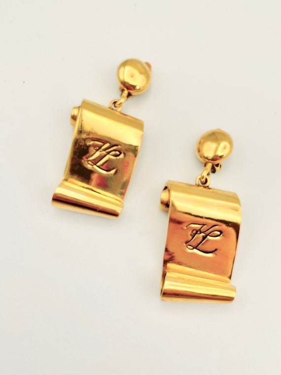 Vintage Karl LAGERFELD Earrings - image 1