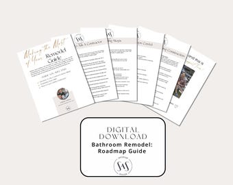 Bathroom Remodel Planner | Contractor Checklist, Preplanning Guide & Remodel Roadmap