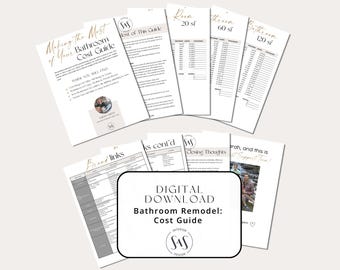 Bathroom Remodel Cost Guide | Fixtures, Finishes & Vendor Price List + Budget Spreadsheet