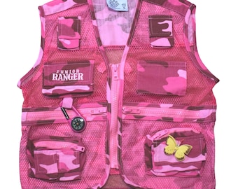 Jr Ranger Vest - Pink Camo