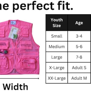 Jr Ranger Vest - Pink Grand Canyon - Etsy