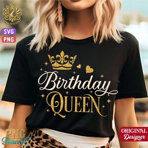 Birthday Queen Svg Png, Birthday Diva Svg, Birthday Queen Shirt Design,Party, Happy Birthday, Birthday Girl, Cricut Cut File,Sublimation,B14