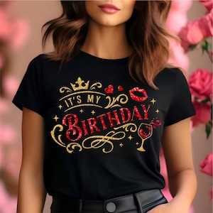 It&#39;s My Birthday Svg Png, Birthday Diva Svg Png, Birthday Queen Svg Png, Birthday Girl Svg, Shirt Design, Cricut Cut File, Sublimation, B18
