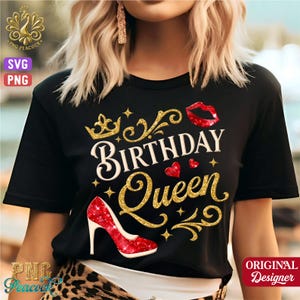 Birthday Queen Svg Png, Birthday Diva Svg,It&#39;s My Birthday Svg Png, Birthday Queen Shirt Design, Party Queen,Cricut Cut File,Sublimation,B25