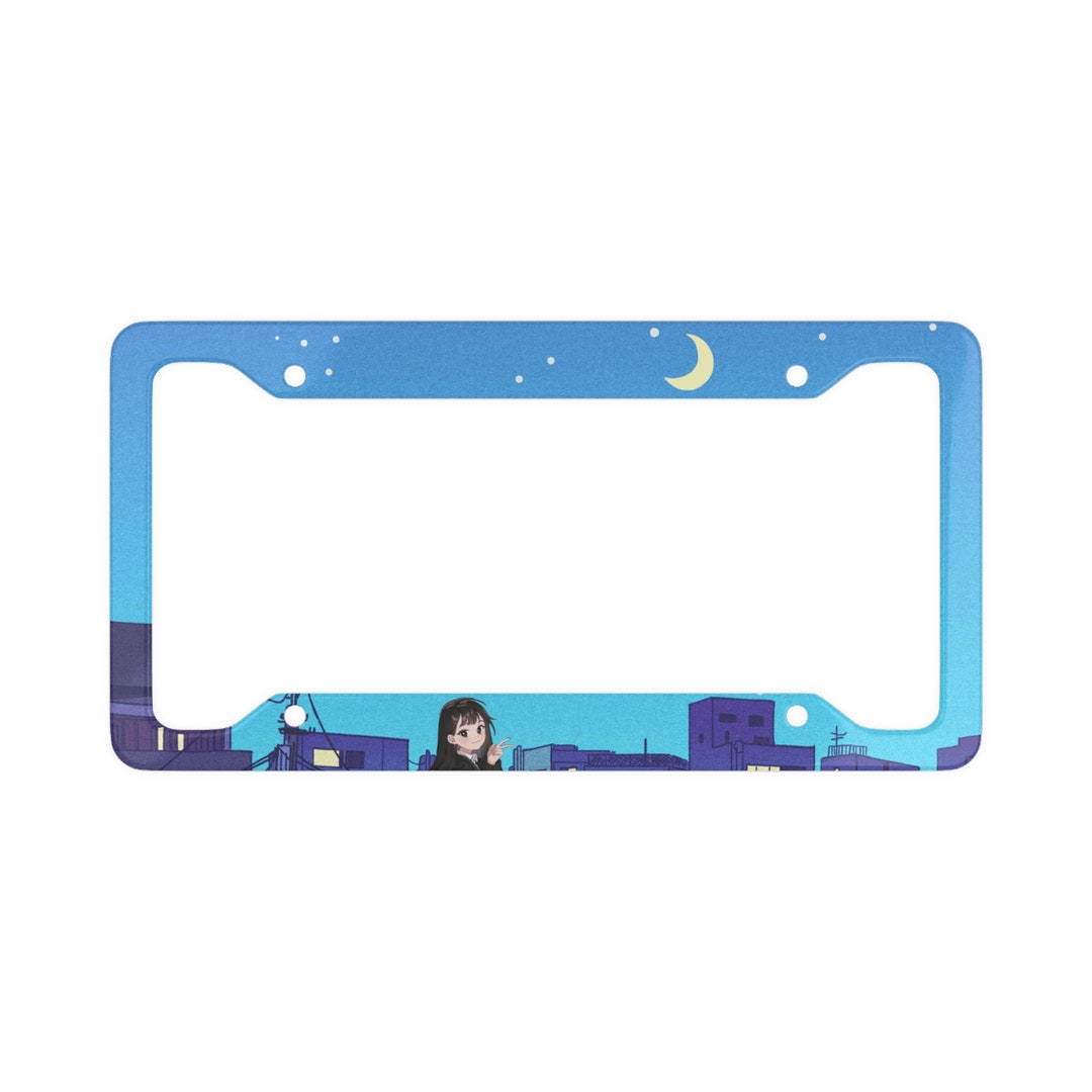Anime License Plate Frame Etsy