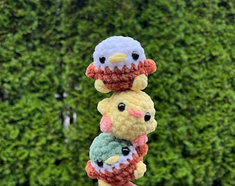 Haakpatroon babyvogels (3-in-1-patroon)