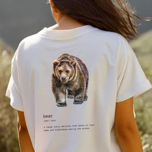 Bear Shirt, Animal Lover shirt, Bear Gifts, Gift for Wildlife Lover, gift for Nature Lover, gift for hiker, Outdoor Enthusiast shirt outdoor