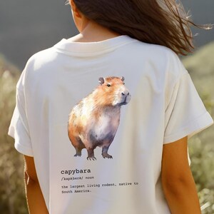 Capybara Shirt Rodent Shirt Funny Capybara Shirt for Women Men Kids Cute Mouse Shirt Cowboy Rat Shirts Vintage Western Theme Graphic Tee