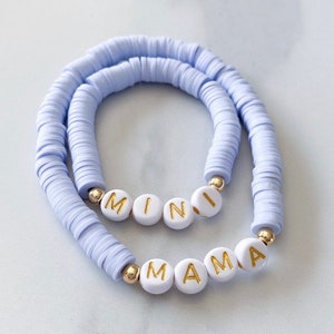 Mom and Mini Bracelets | Clay Bead Bracelets | Bracelets for Women