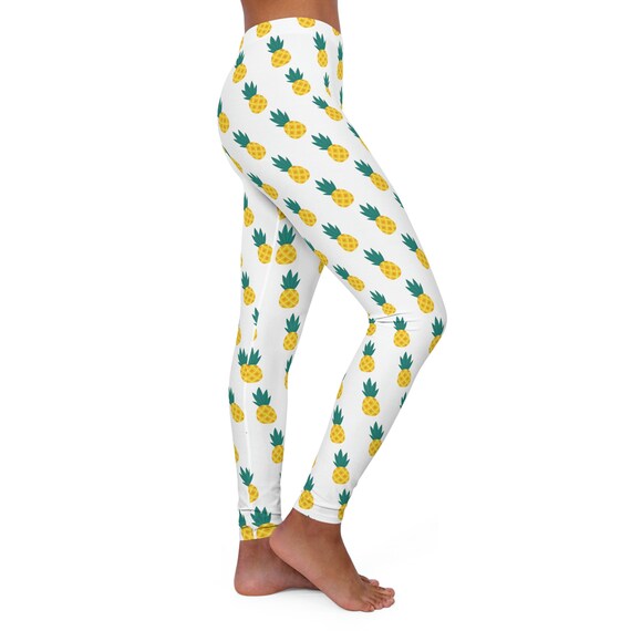 Pineapple Leggings White Womens Pineapple Leggings, Pineapple